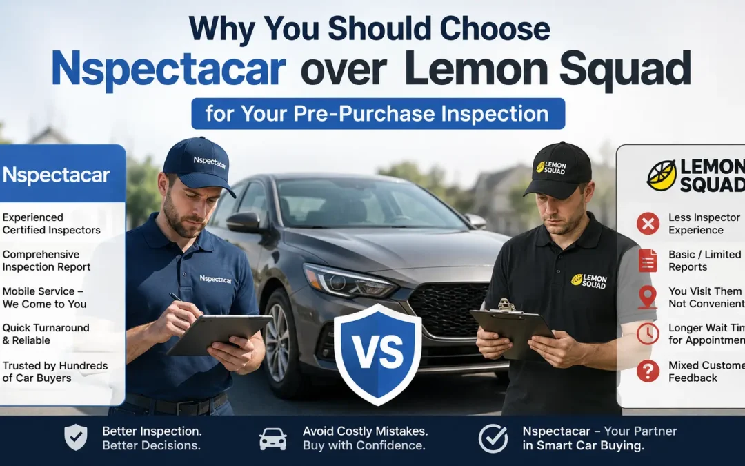 Why You Should Choose Nspectacar over Lemon Squad to Perform Your Pre-Purchase Inspection